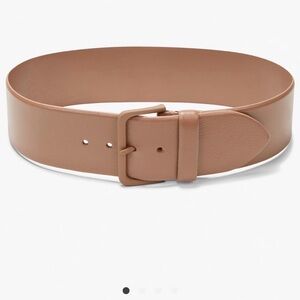 M.M. LaFleur Beebe Wide Tan Leather Belt Size XS